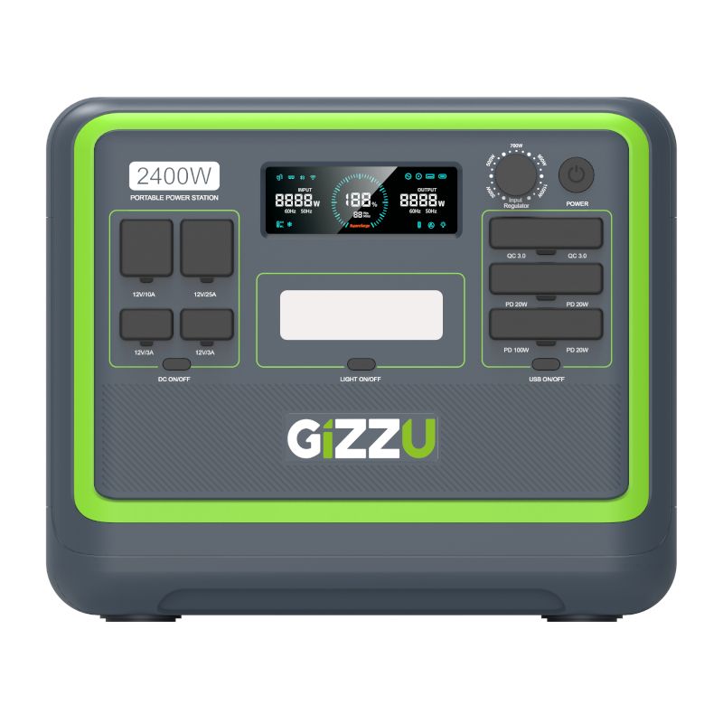 Gizzu Hero Pro 2400W - 2048Wh UPS Power Station